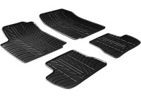 Tapis en caoutchouc pour Citroen C2 à partir de 2003 (T-Design 4 pièces)