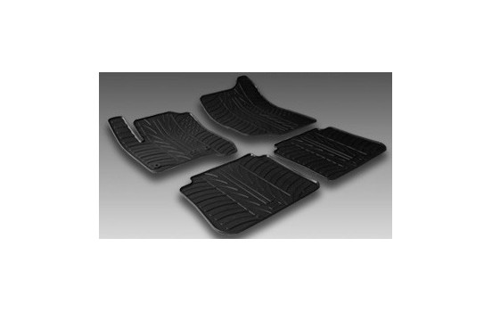 Tapis en caoutchouc pour Citroen C3 Picasso 2009- (T-Design 4 pièces + clips de fixation), Image 2