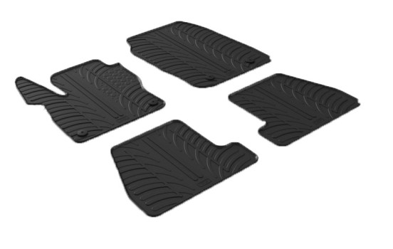 Tapis en caoutchouc pour Ford Focus 3/5 portes + ST 2015- (4 pièces)