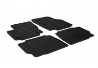 Tapis en caoutchouc pour Ford Mondeo 5 portes 2011-2014 (T-Design 4 pièces + clips de fixation)
