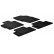 Tapis en caoutchouc pour Mazda CX-7 essence 2007- (T-Design 4 pièces)