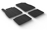 Tapis en caoutchouc pour Nissan Micra K14 2017- (T-Design 4 pièces)