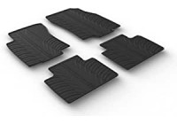 Tapis en caoutchouc pour Renault Koleos II 8/2016- (T-Design 4 pièces + clips de fixation)