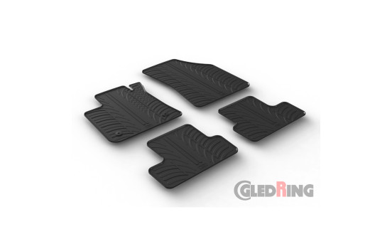 Tapis en caoutchouc pour Renault Megane IV 5 portes 2016- (T-Design 4 pièces), Image 2