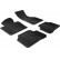 Tapis en caoutchouc pour Volkswagen Passat 3C 2005-2011 (T-Design 4 pièces + clips de montage)