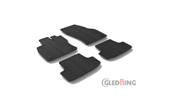 Tapis en caoutchouc pour Volkswagen T-Roc 12/2017- (profil en T 4 pièces), Image 2