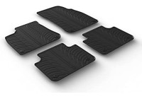 Tapis en caoutchouc pour Volkswagen Touareg 5/2018- (T-Design 4 pièces + clips de montage)