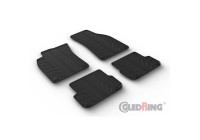 Tapis en caoutchouc sur mesure pour Audi A6 (4F) Avant 2005-2011 (profilé en T 4 pièces + clips de montage)