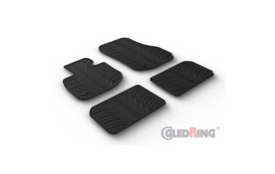 Tapis en caoutchouc sur mesure pour BMW iX1 (U11) 2022- (profilé en T 4 pièces), Image 2