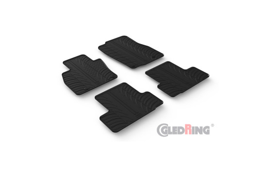 Tapis en caoutchouc sur mesure pour Mazda CX-60 Hybrid 2022- (profil T 4 pièces)