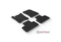 Tapis en caoutchouc sur mesure pour Mercedes EQB (X243) 2021- (profilé en T 4 pièces + clips de montage)