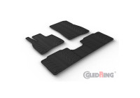 Tapis en caoutchouc sur mesure pour Mercedes EQS (V297) Berline 2021 - (profilé en T 5 pièces + clips de montage)