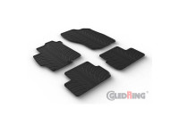 Tapis en caoutchouc sur mesure pour Mitsubishi Lancer VIII Sedan 2008-2017 (profilé en T 4 pièces + clips de montage)