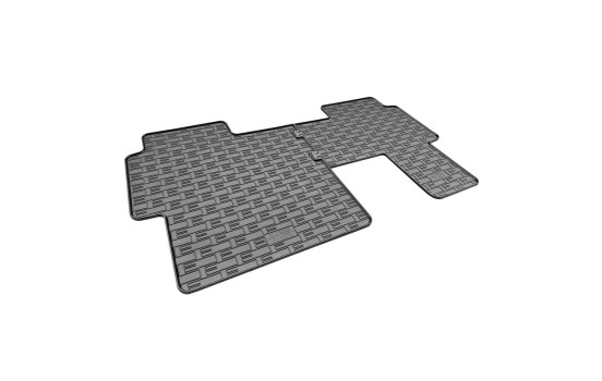 Tapis en caoutchouc sur mesure pour Volkswagen ID.Buzz Bus 2022- (2ème rangée) (2 pièces), Image 2
