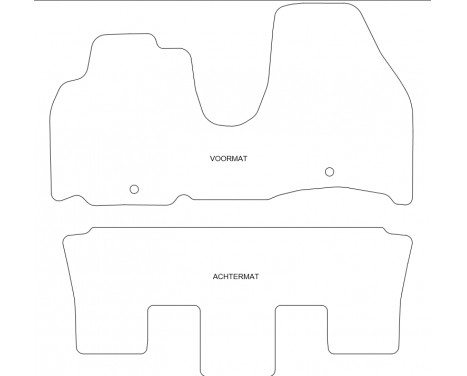 Tapis pour Citroen C8 2002 2 pièces, Image 2