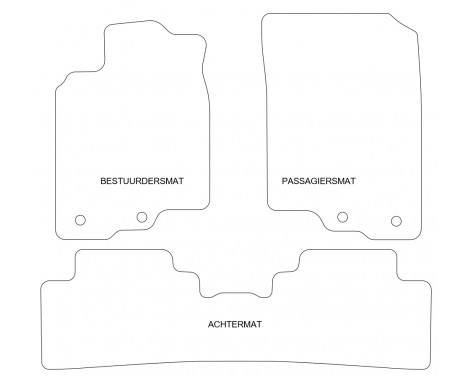 Tapis pour Honda Insight 2009-3 pièces, Image 4