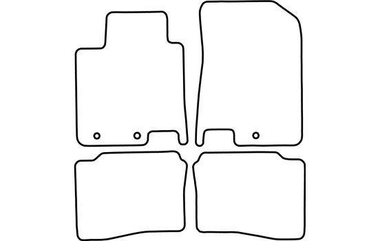 Tapis Velour adapté pour Hyundai i20 II 2015-, Image 6