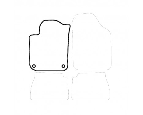 Tapis voiture Gauche Avant Kia Picanto 2004-2010 1 pièce, Image 3