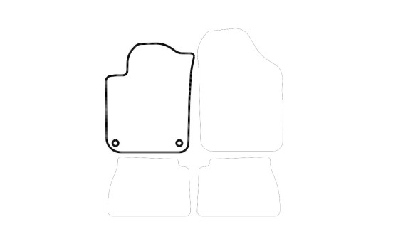 Tapis voiture Gauche Avant Kia Picanto 2004-2010 1 pièce, Image 3