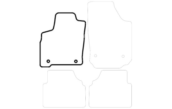 Tapis voiture Gauche Avant Opel Meriva A 2004-2010 1 pièce, Image 3
