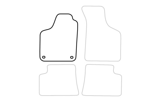 Tapis voiture Gauche Avant Renault Twingo I 1992-2006 1 pièce, Image 3