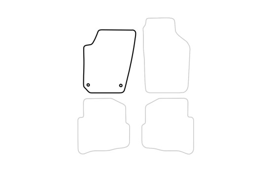 Tapis voiture Gauche Avant Seat Ibiza 2002-2008 1 pièce, Image 3