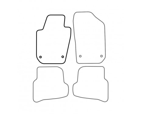 Tapis voiture Gauche Avant Seat Ibiza 2008-1 pièce, Image 3