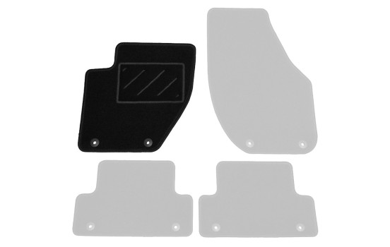 Tapis voiture Gauche Avant Volvo V40 2012-1 pièce