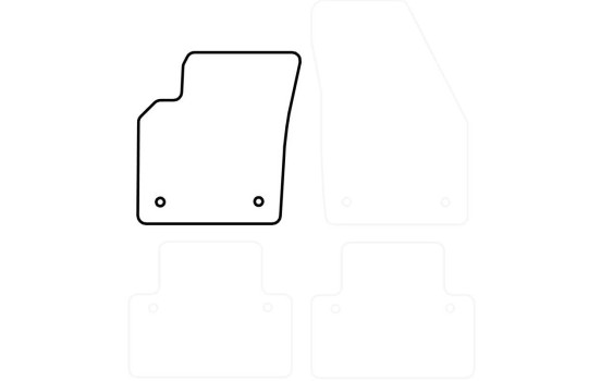Tapis Voitureisme Gauche Avant Volvo S40 / V50 2004-2011 en 1 partie, Image 4