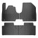 Tapis en caoutchouc adaptés pour Hyundai Ioniq 5 (NE) 2020- (3 pièces + système de montage)