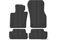 Tapis de sol coulissants en caoutchouc adaptés à la Mini F66 3 portes 2024- (4 pièces profilé en T + clips de fixati