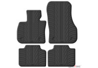 Tapis de sol coulissants en caoutchouc adaptés aux BMW X2 (U10) 2023- sauf iX2 (profil en T 4 pièces + clips de fixati