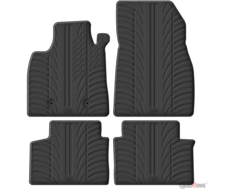 Tapis de sol en caoutchouc Gledring pour Dacia Duster III Hybrid 140/155 et Eco G-100 (à partir de 2024) (profil T 4e g