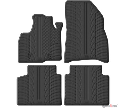 Tapis en caoutchouc Gledring adaptés à Dacia Bigster 4x4 (Essence) 2024- (Profil en T, 4 pièces)