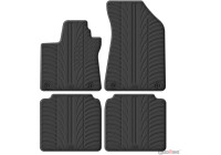 Tapis en caoutchouc Gledring adaptés à MG HS II (Essence) 2024- (profil en T 4 pièces + clips de montage)
