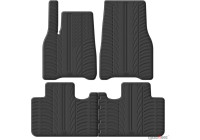 Tapis en caoutchouc Gledring adaptés à Tesla Model Y FL 'Juniper' 2025- (profil en T, 4 pièces)