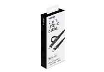 Celly 2 in 1 USB-C > USB-C + Lightning Kabel