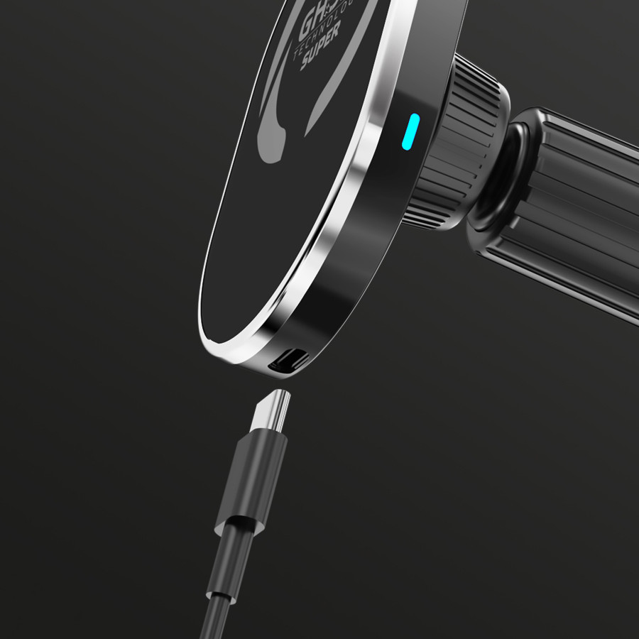 Celly MagSafe Draadloze Autohouder – 15W Opladen, 360° Draaibaar, Compatibel Met IPhone 12 En Nieuwer 4 miniatura