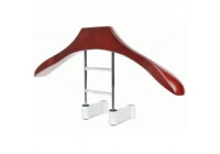 Houten kledinghanger voor aan de hoofdsteun - 45cm - incl. 4 adapters (8/10/12mm)