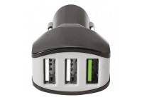 Celly Autolader 3 USB 4.4A zwart