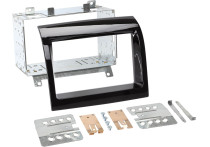 2-DIN Paneel Fiat Ducato - Citroën Jumper - Peugeot Boxer - Kleur: Piano Zwart