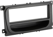 1-DIN Paneel met aflegbakje. Ford Mondeo /Focus / S-Max/ Galaxy Kleur: Zwart