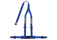 Sparco 3-Punts Sportgordel - Blauw - incl. Schroefbevestiging (E-Keur)