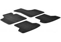 Rubbermatten passend voor Audi A3 2003-2012 (T-Design 4-delig + montageclips)