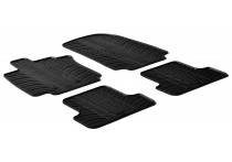 Rubbermatten passend voor Renault Clio III vanaf 2005 (T-Design 4-delig)