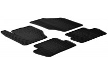 Rubbermatten passend voor Citroen C4 5 2010-  (T-Design 4-delig + montageclips)