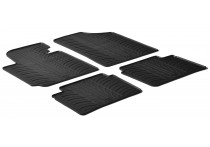 Rubbermatten passend voor Hyundai Veloster 2011- (T-Design 4-delig + montageclips)