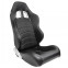 Sportstoel 'Type Z' - Zwart Carbon-Look - Dubbelzijdig verstelbare rugleuning - incl. sled