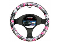 Simoni ​Racing Stuurwielhoes Flower Zwart/Roze 