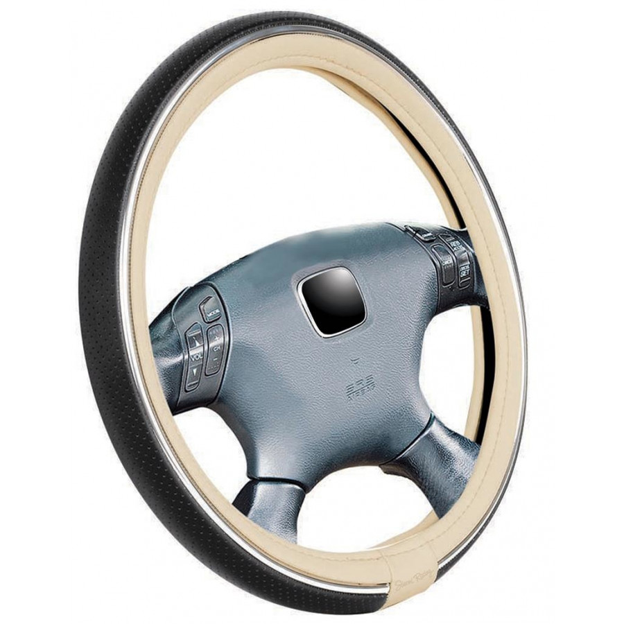 Simoni Racing Sportstuur Defender 350mm - Zwart Eco-Leder SRDEF35P